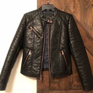 Andrew Marc NY Vegan Leather Moto Jacket